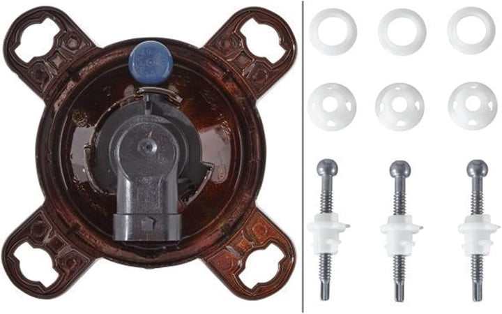HELLA - DE/Halogen/FF-Hauptscheinwerfer - 90mm Performance - 12V - rund - Referenzzahl: 12.5 - Einba