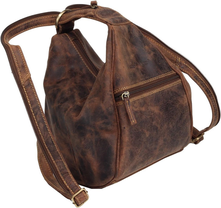 Greenburry Vintage Rucksack antikbraun, Braun