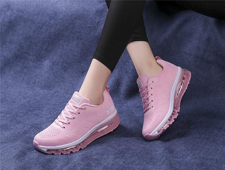 frysen Herren Damen Sportschuhe Laufschuhe mit Luftpolster Turnschuhe Profilsohle Sneakers Leichte S