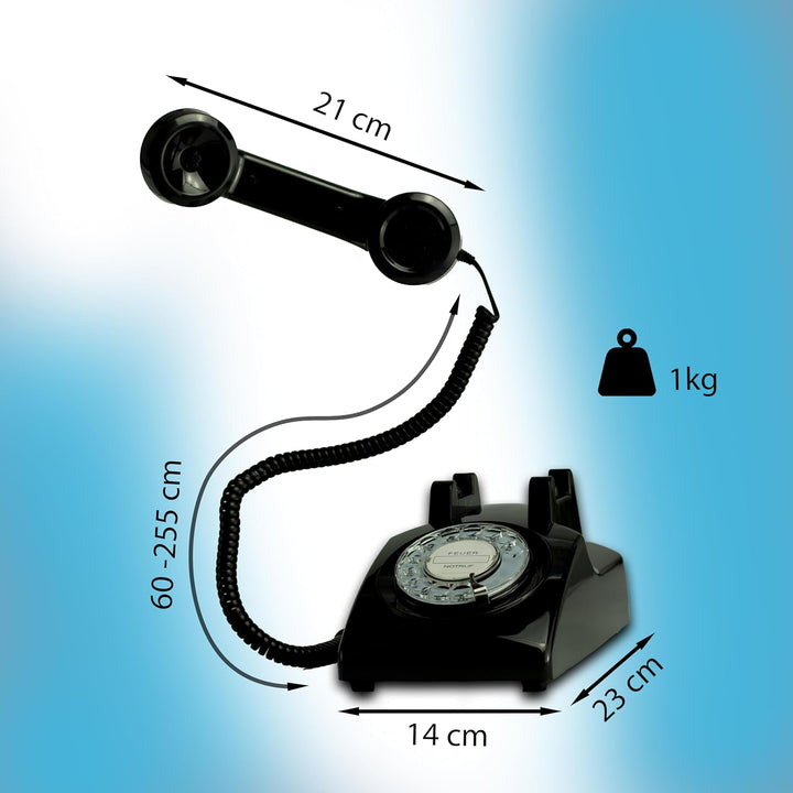 Retro Telefon Wählscheibe/Festnetztelefon Retro/Telefon mit Schnur/Telefon mit Wählscheibe/Telefon R