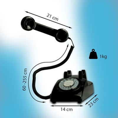 Retro Telefon Wählscheibe/Festnetztelefon Retro/Telefon mit Schnur/Telefon mit Wählscheibe/Telefon R