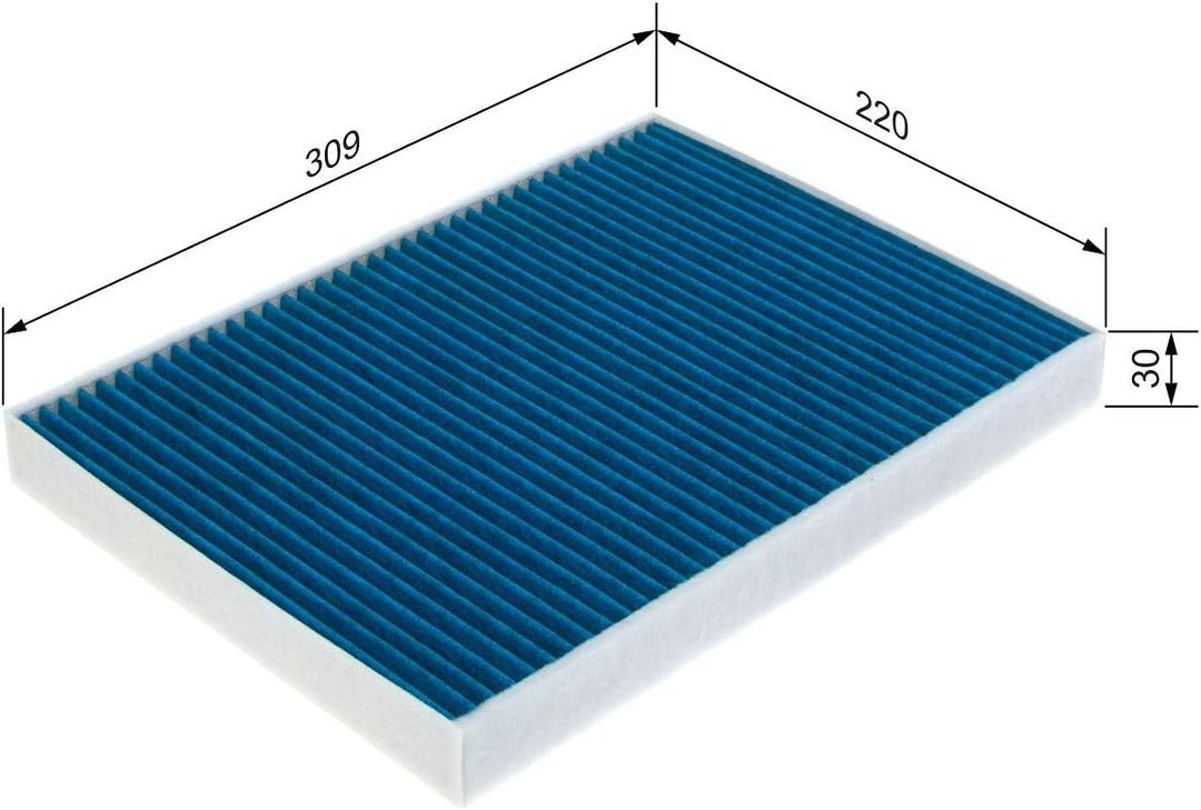 Bosch A8565 - Innenraumfilter FILTER+pro antibakteriell, wirksam gegen übel riechende Gase, Viren, S
