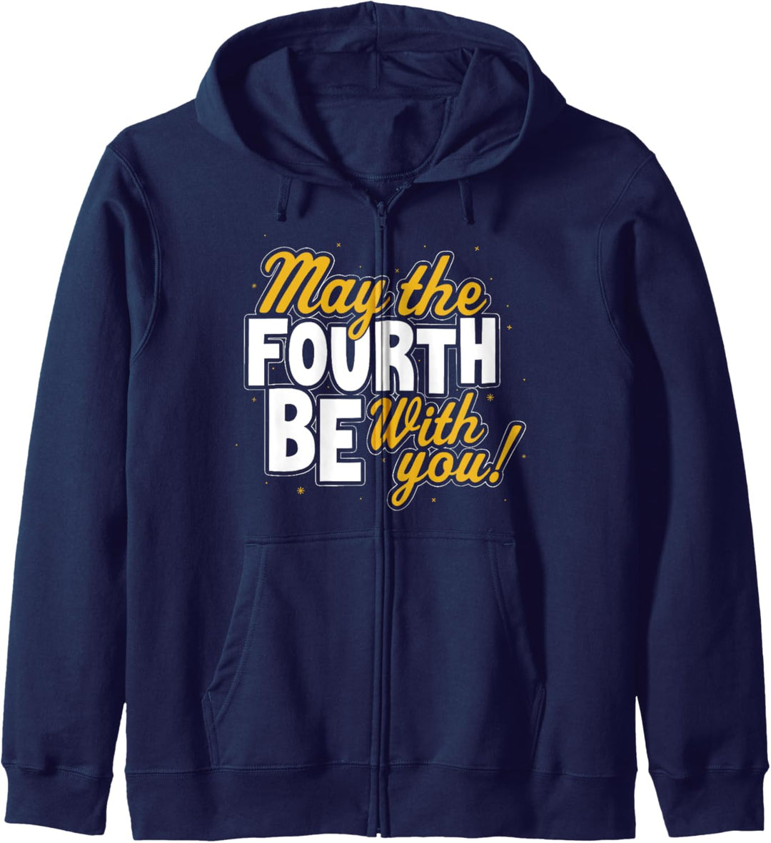 Star Wars May The Fourth Be With You Block Text Kapuzenjacke