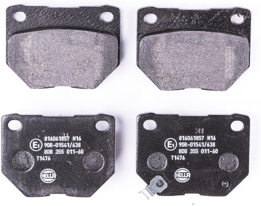 HELLA PAGID 8DB 355 011-601 Bremsbelagsatz - T1476 - Dicke/Stärke: 15.8mm - Bremssystem: Akebono - m