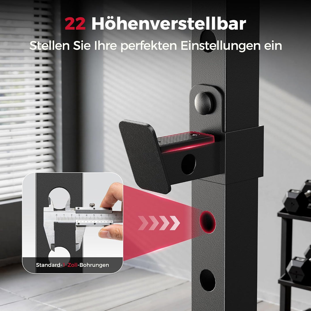 FLYBIRD Power Tower with Pull-Up Bar, Adjustable Multi-Functional Power Rack BLACK001, BLACK001