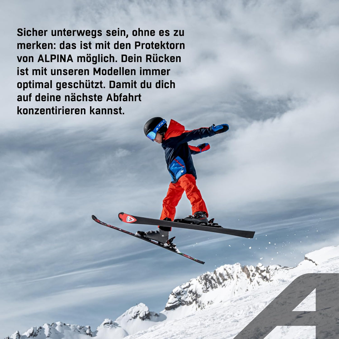 ALPINA PROSHIELD JUNIOR VEST - Flexibler, Atmungsaktiver & Individuell Einstellbarer Rückenprotektor