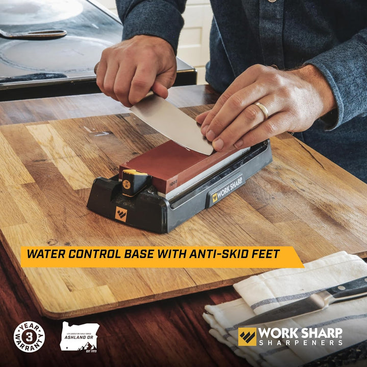 Work Sharp Schleifstein Messerschärfer, WSBCHWHT, 7.1" x 2.3" x 1.1", Schwarz