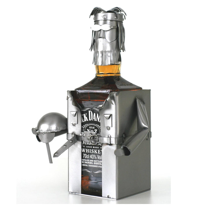Schraubenmännchen JACKY WHISKEYFLASCHENHALTER - Flaschen- Deko für Jack Daniels - handgefertigte whi