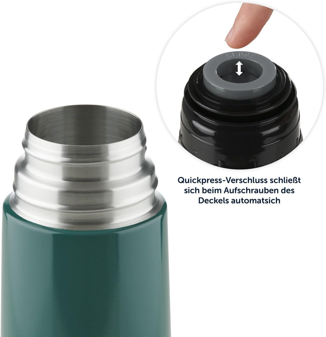 Blumtal® Thermosflasche 1L - BPA-freie Thermoskanne für warm&kalt - auslaufsichere Isolierflasche 10