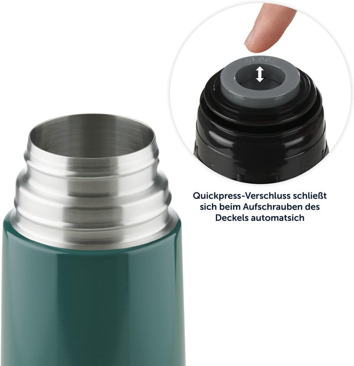 Blumtal® Thermosflasche 1L - BPA-freie Thermoskanne für warm&kalt - auslaufsichere Isolierflasche 10