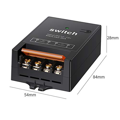 dstfuy 12v Funkschalter,4900FT Langstrecken,DC 12V/24V/48V/72V/40A Relais Drahtloser Schalter,fernbe