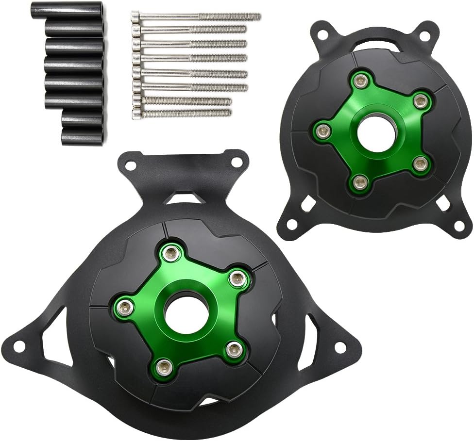 Z800 Motorräder Motoren Stator Schutzhülle Motorabdeckung für Z800 2013 2014 2015 2016 2017 (Grün)