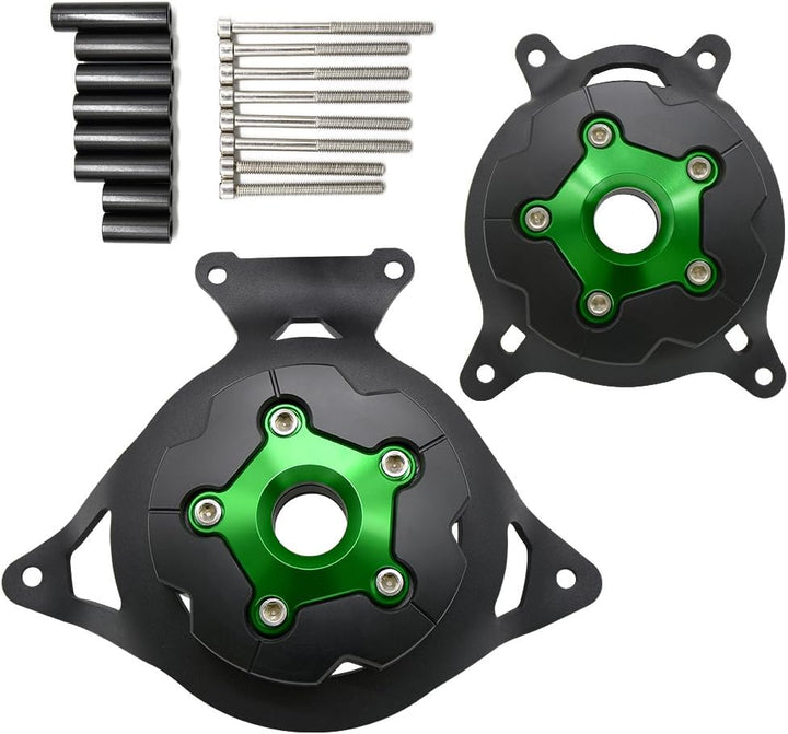 Z800 Motorräder Motoren Stator Schutzhülle Motorabdeckung für Z800 2013 2014 2015 2016 2017 (Grün)