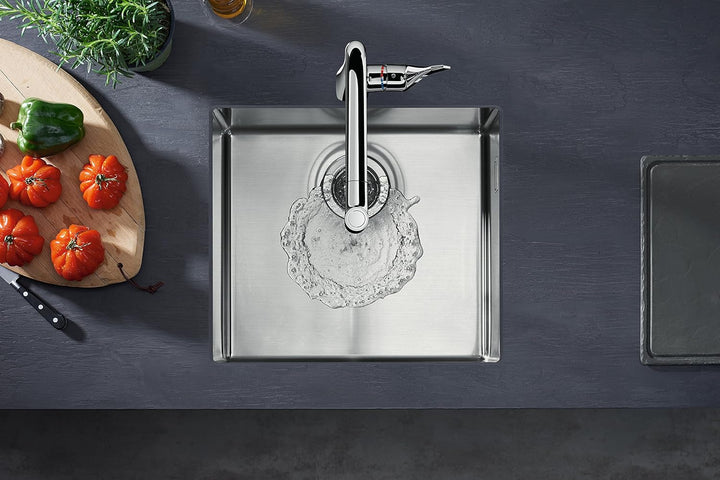hansgrohe Küchenspüle, Unterbau 450 mm für 600 mm Unterschrank, edelstahl 60cm Unterschrank Unterbau