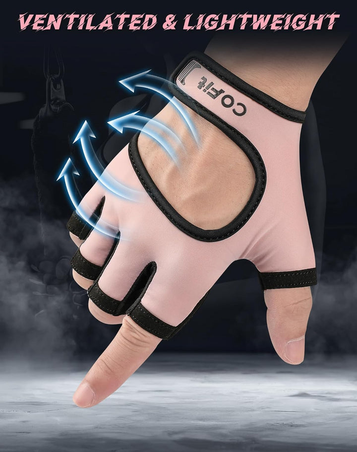 COFIT Atmungsaktiv Fitness Handschuhe, rutschfest Trainingshandschuhe Damen und Herren mit Handgelen