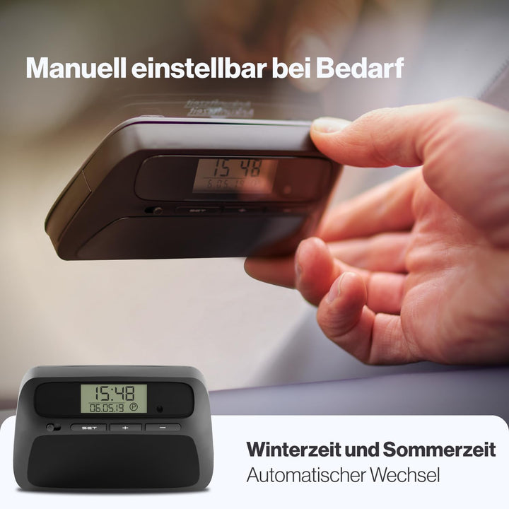 Parkwächter V0 Digitale Parkscheibe mit 2 Scheibenadapter, entspricht der Strassenverkehrsordung, el