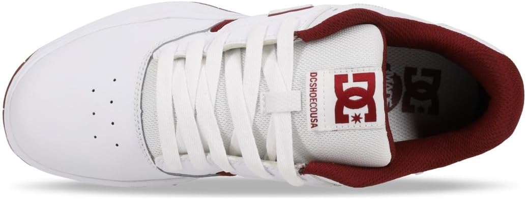 DC Herren Central Casual Low Top Skate Shoe SneakerSkate-Schuh 38 EU White Purple Wine, 38 EU White