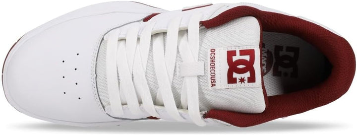 DC Herren Central Casual Low Top Skate Shoe SneakerSkate-Schuh 38 EU White Purple Wine, 38 EU White
