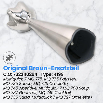 Braun Ersatz-Stabmixer für Braun 4199 C.O:7322110294 für Multiquick 7