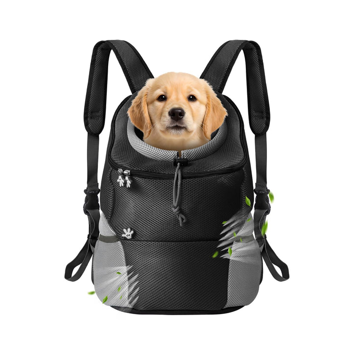 Hundetrage-Rucksack, Welpentragetasche mit Entrinnen-sicherem Reissverschluss, Atmungsaktiver Hundet