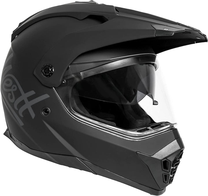 Westt Helmvisier Motorradhelm Visier für Modell: Jet/Classic/Cross X/Torque/Torque X Jethelm Klapphe