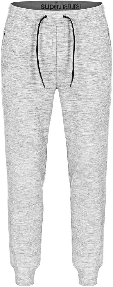 super.natural Bequeme Herren Jogginghose, Mit Merinowolle, M City Cuffed XXL Hellgrau, XXL Hellgrau
