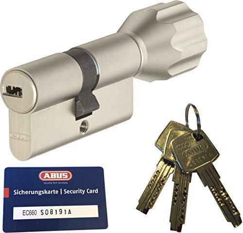 ABUS EC660 ECK660 Profil-Knaufzylinder Länge (a/b) Z35/K50mm (c=85mm) mit 3 Schlüssel, mit Sicherung