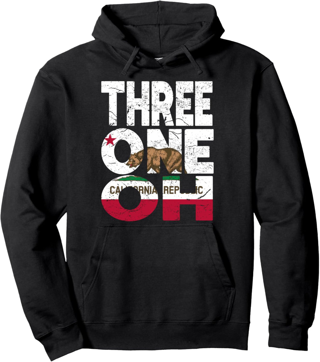 California Republic Flag - Area Code 310 Pullover Hoodie