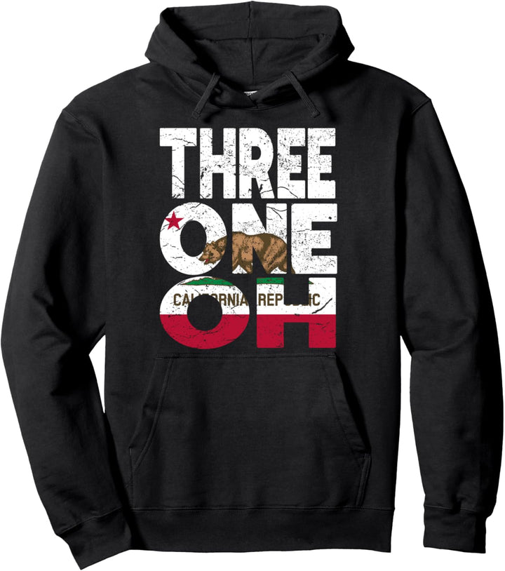 California Republic Flag - Area Code 310 Pullover Hoodie