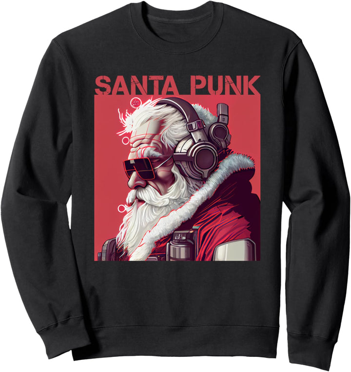 SANTA PUNK Weihnachtsmann SANTAPUNK SciFi Frohe Weihnachten Sweatshirt