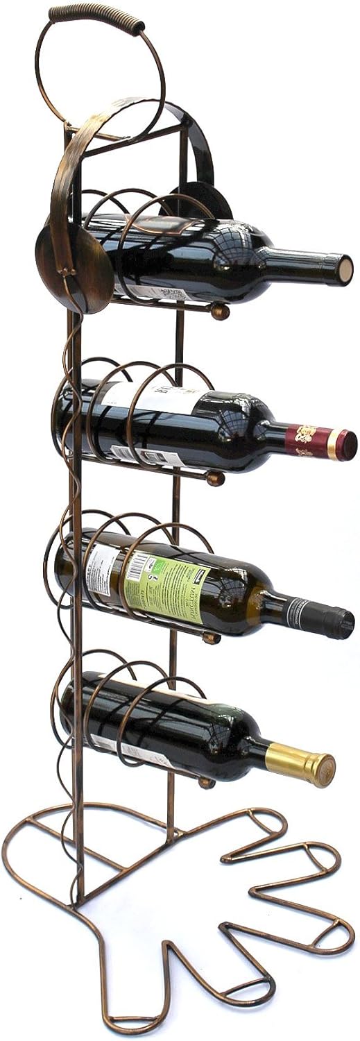 DanDiBo Weinregal 10-0045 Flaschenregal Flaschenhalter aus Metall 93 cm Weinständer Regal