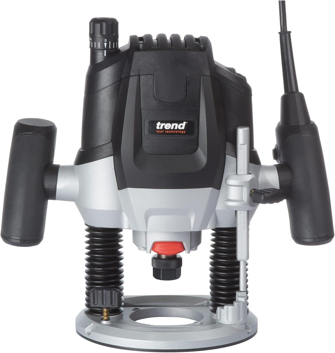 Trend 2100W 12mm Oberfräse mit variabler Geschwindigkeit 230V EU, 50mm Einstechtiefe, Oberfräse für