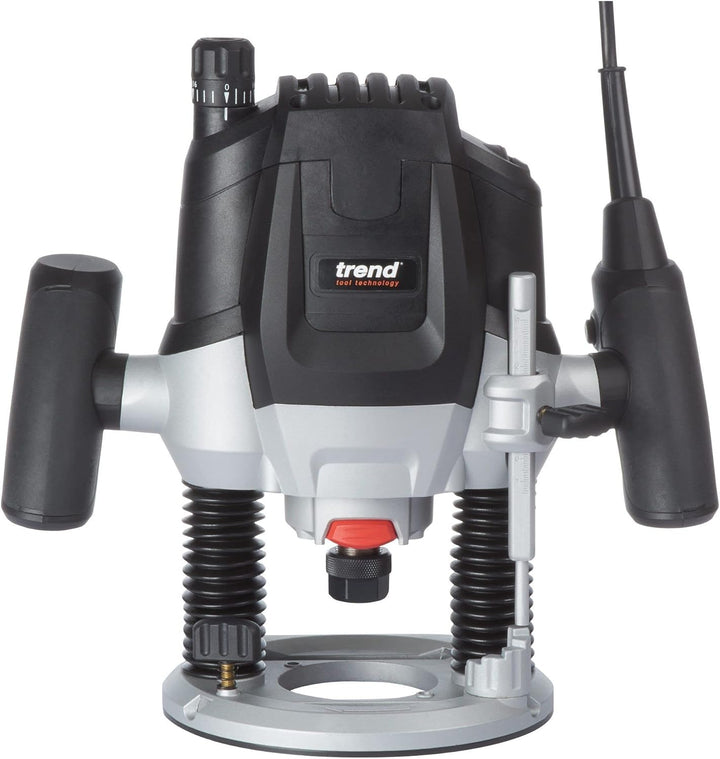 Trend 2100W 12mm Oberfräse mit variabler Geschwindigkeit 230V EU, 50mm Einstechtiefe, Oberfräse für