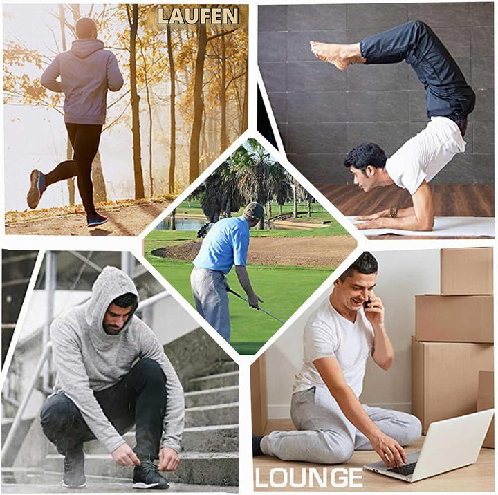 Halfword Jogginghosen Herren Trainingshose Lang Sweathose Atmungsaktiv Sporthose Yoga, M Blau