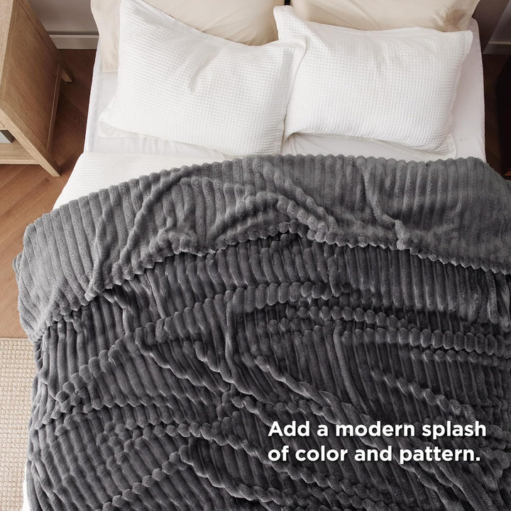 Bedsure Kuscheldecke Flauschig Decke Fleecedecke – Weiche Warme Grobe Korddecke Gemütlicher Sofadeck