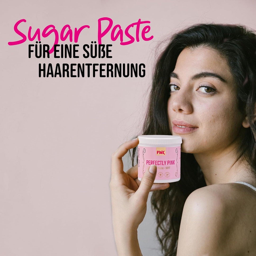 Pink Cosmetics Zuckerpaste Strong Waxing Haarentfernung 500g – Sugar Paste Sugaring Enthaarung für d
