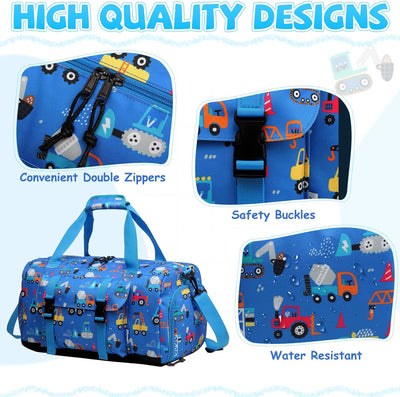 Kinder Reisetasche, Kasgo Duffle Bag für Kinder Jungen Mädchen Wasserabweisend Duffel Sport Carry On