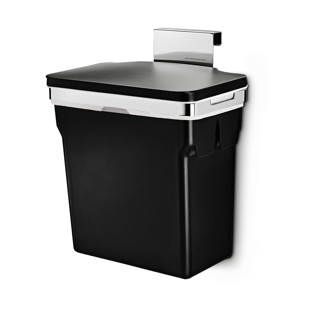 simplehuman CW1643 10 Liter, Schrank Abfalleimer, Hängender Mülleimer mit Deckel Küche Küchenmülleim