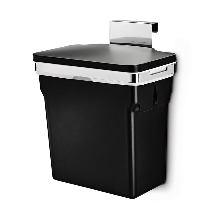 simplehuman CW1643 10 Liter, Schrank Abfalleimer, Hängender Mülleimer mit Deckel Küche Küchenmülleim