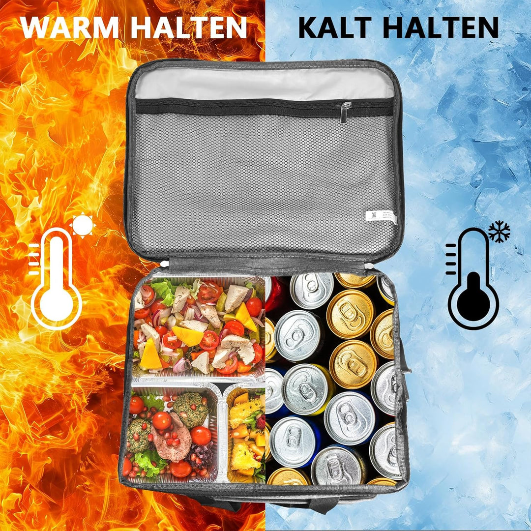 Kühltasche Gross Faltbar Picknicktasche Isoliertasche Lunchtasche Thermotasche Tragbar Einkaufstasch