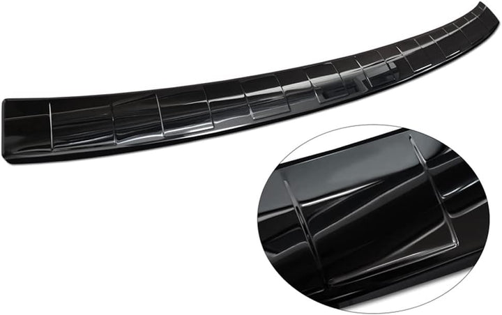 Avisa Spiegelschwarz Edelstahl Heckstossstangenschutz kompatibel mit Ford Kuga III ST-Line/Hybrid/Vi