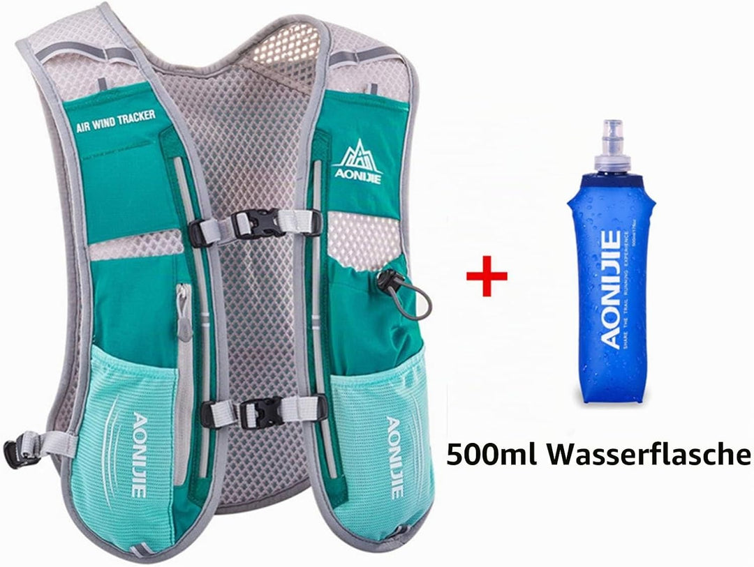 5L Ultraleicht Trinkrucksack Trail Rucksack Trinkweste, Hydration Pack Fahrradrucksack für Laufen, C