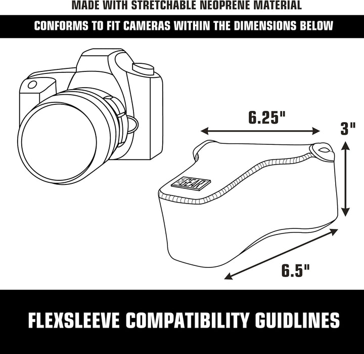 USA GEAR DSLR Kameratasche Klein für Spiegelreflexkameras, SLR-Kamerahülle mit Neoprenschutz, Gürtel