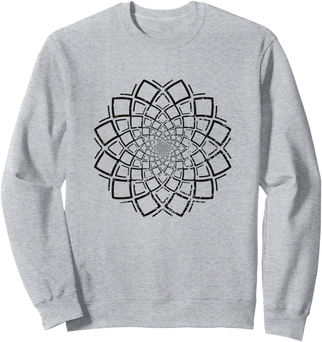 Spirituelle Meditation Einfaches Mandala Tribal Yoga Sweatshirt