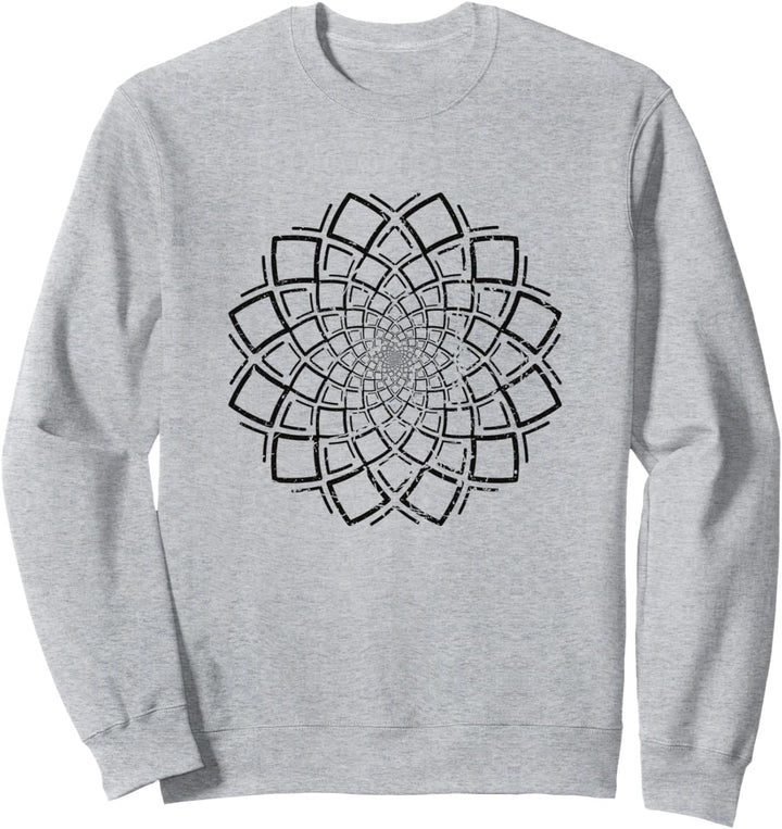 Spirituelle Meditation Einfaches Mandala Tribal Yoga Sweatshirt