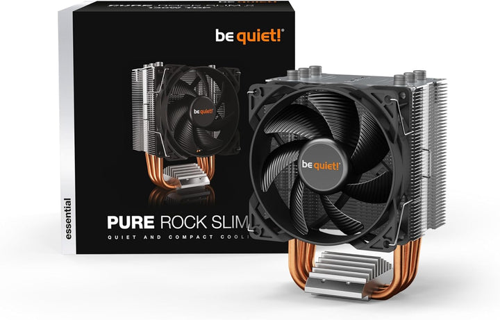 be quiet! Pure Rock Slim 2, CPU Kühler, 130W TDP, Pure Wings 2 92mm PWM Lüfter, 3 Heatpipes, asymmet
