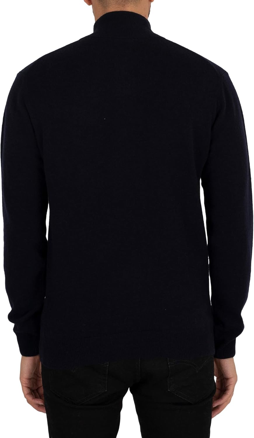 GANT Herren Superfine Lambswool Half Zip Strickjacke M Marine, M Marine