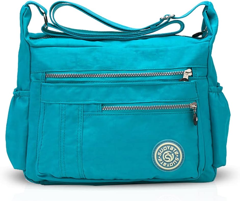 NICOLE & DORIS Damen Umhängetasche Lässige Schultertasche Frauen Handtasche Reissverschluss Tasche m