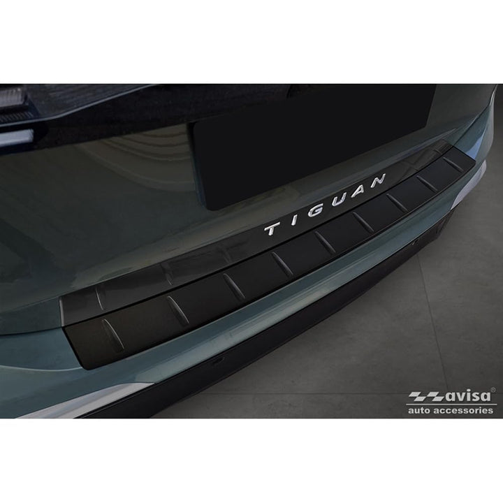Avisa Matt-Schwarz Edelstahl Heckstossstangenschutz kompatibel mit Volkswagen Tiguan (CT1) 2024- 'Ri