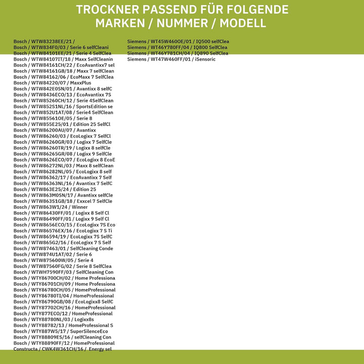 Sockelblende kompatibel mit BOSCH 00707056 Abdeckung unten für Vorderwand Trockner